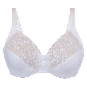 Set of 3! 36C Glamorise ELEGANCE Bra (UNDERWIRED) Embroidered SUPPORT WHITE NEW